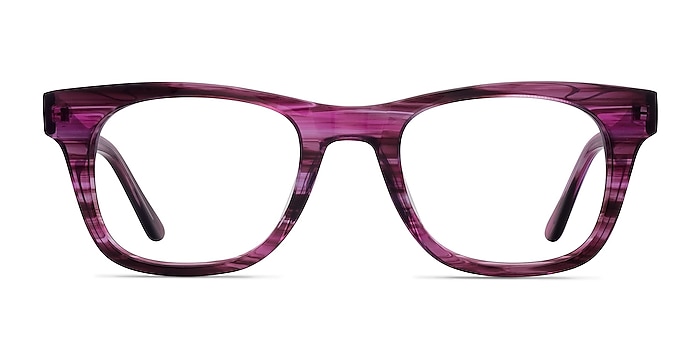 Alisson Purple Acetate Eyeglass Frames from EyeBuyDirect