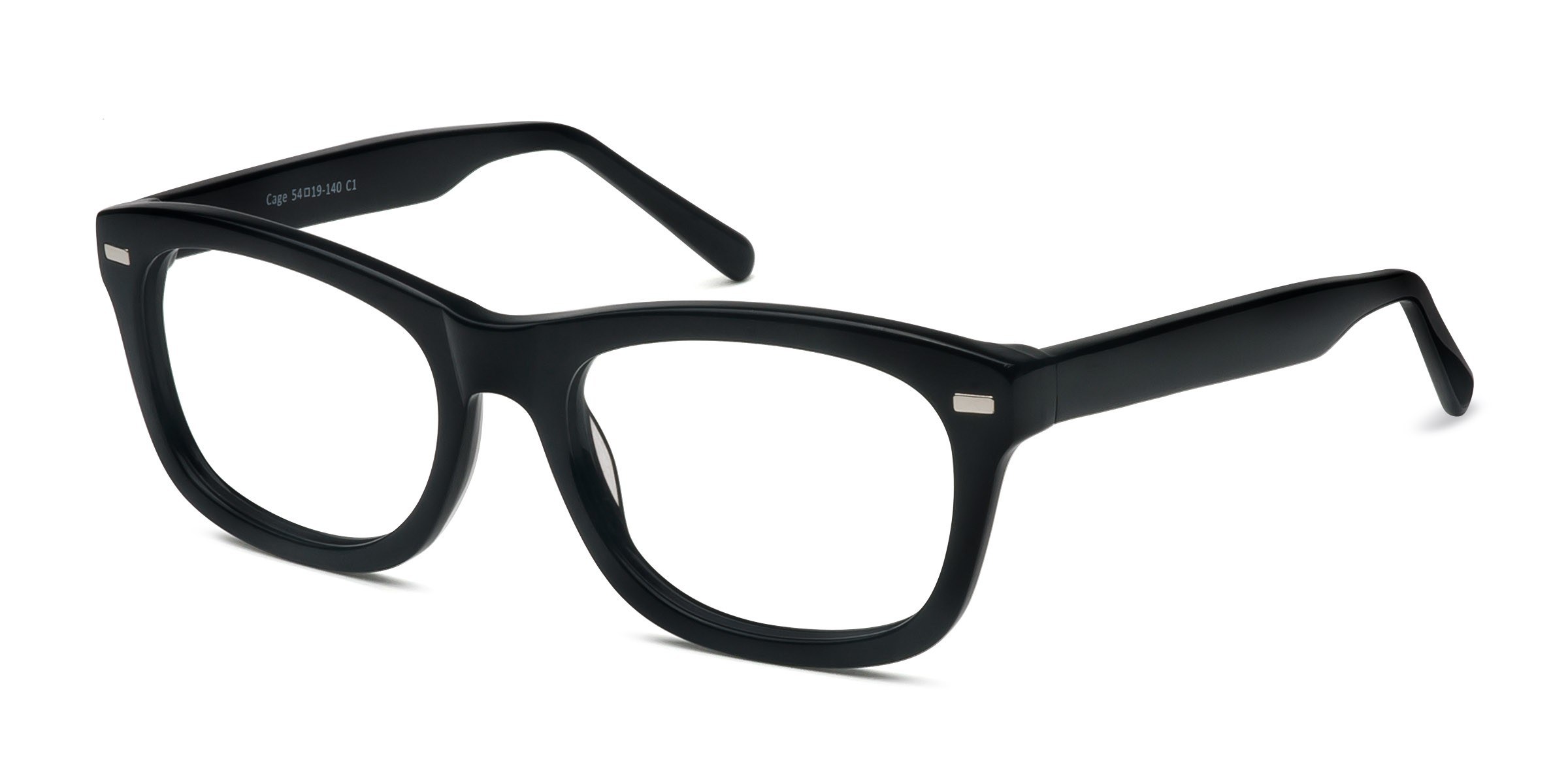 Rectangle Rim For Photo Cage Rectangle Black Full Rim Eyeglasses | Eyebuydirect