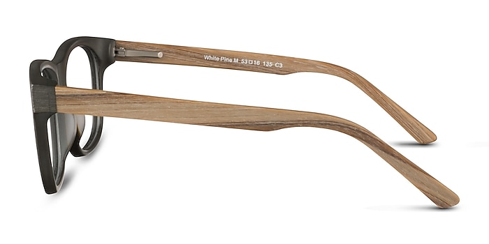 White Pine Olive Wood-texture Montures de lunettes de vue d'EyeBuyDirect