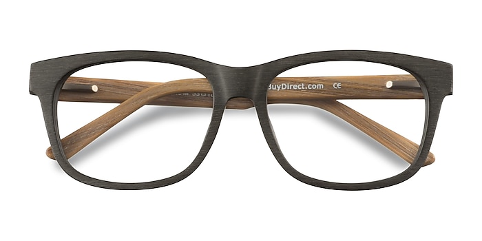 Olive White Pine -  Geek Wood Texture Eyeglasses