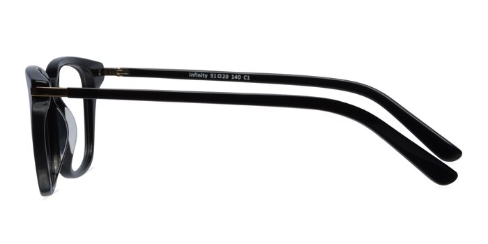 Infinity Noir Acétate Montures de lunettes de vue d'EyeBuyDirect