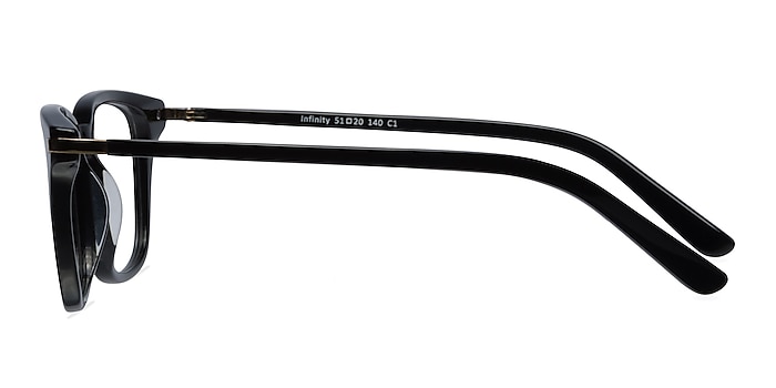 Infinity Black Acetate Eyeglass Frames from EyeBuyDirect