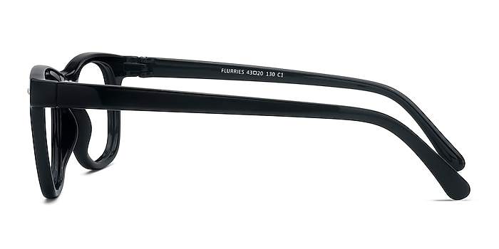Flurries Black Plastic Eyeglass Frames from EyeBuyDirect
