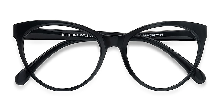 Black Little Jane -  Plastic Eyeglasses