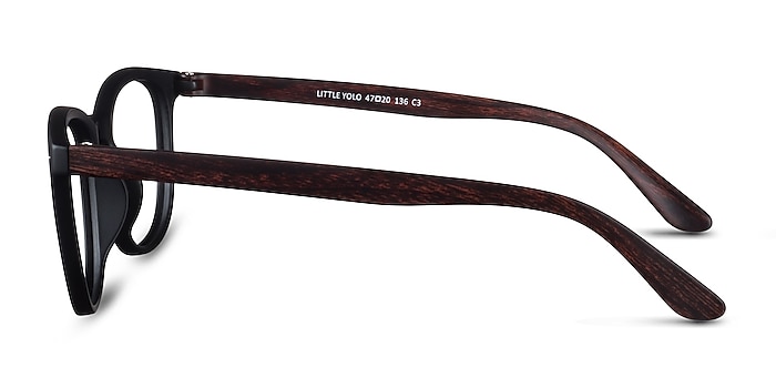 Little Yolo Black Brown Plastic Eyeglass Frames from EyeBuyDirect