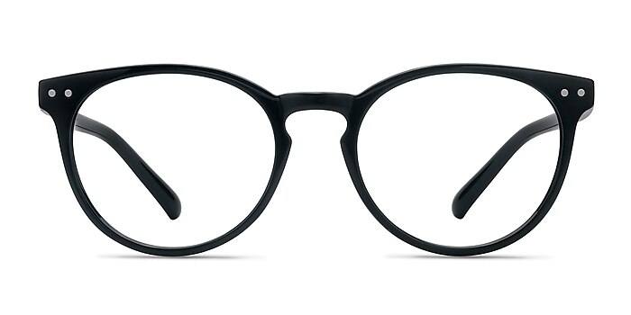 Little Morning Black Plastic Eyeglass Frames from EyeBuyDirect