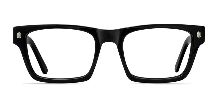 Mike Noir Acétate Montures de lunettes de vue d'EyeBuyDirect