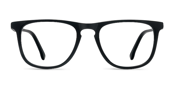 Planes Noir Acétate Montures de lunettes de vue d'EyeBuyDirect