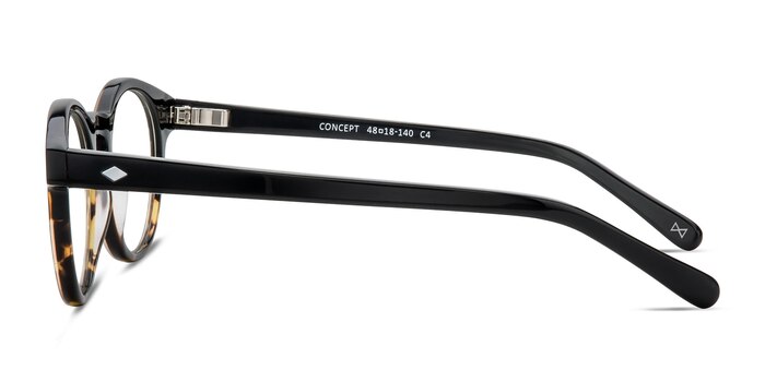 Concept Jet Amber Acetate Eyeglass Frames from EyeBuyDirect