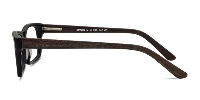 Emory  Black Coffee Acetate Eyeglass Frames from EyeBuyDirect