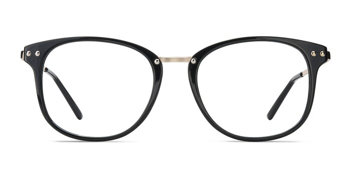 Cosmo Noir Plastic-metal Montures de lunettes de vue d'EyeBuyDirect