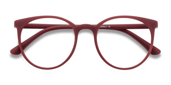 Portrait prescription eyeglasses (Matte Red)