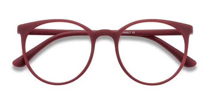 Matte Red Portrait -  Plastic Eyeglasses