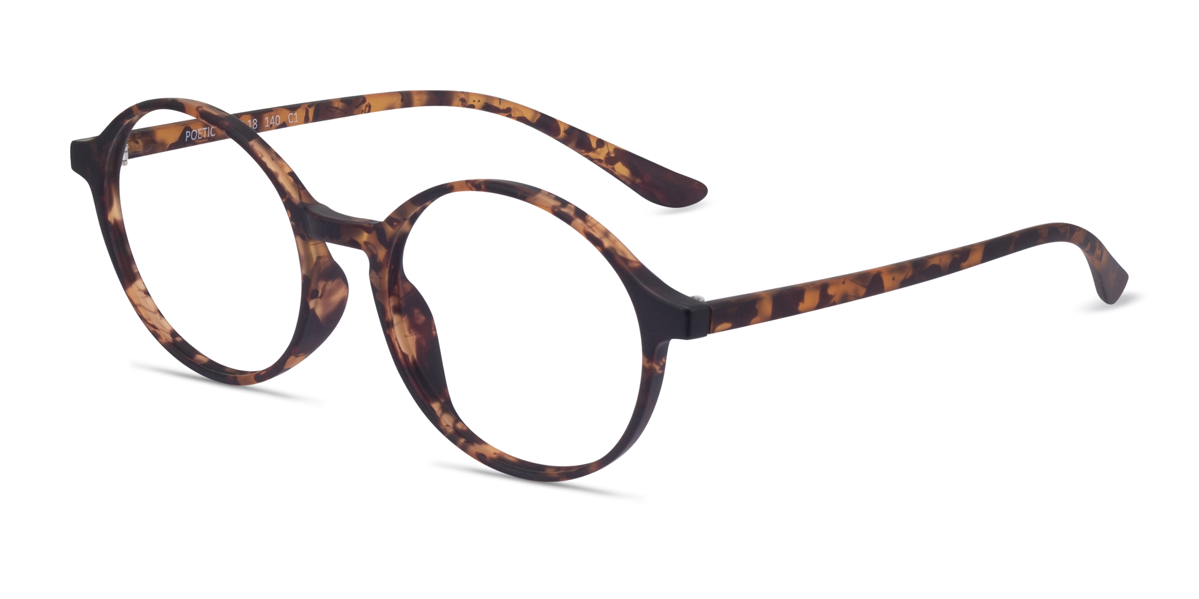 Poetic Round Matte Tortoise Full Rim Eyeglasses Eyebuydirect