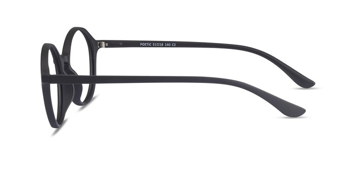 Poetic Matte Black Plastic Eyeglass Frames from EyeBuyDirect