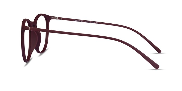 Dialogue Aubergine Plastique Montures de lunettes de vue d'EyeBuyDirect