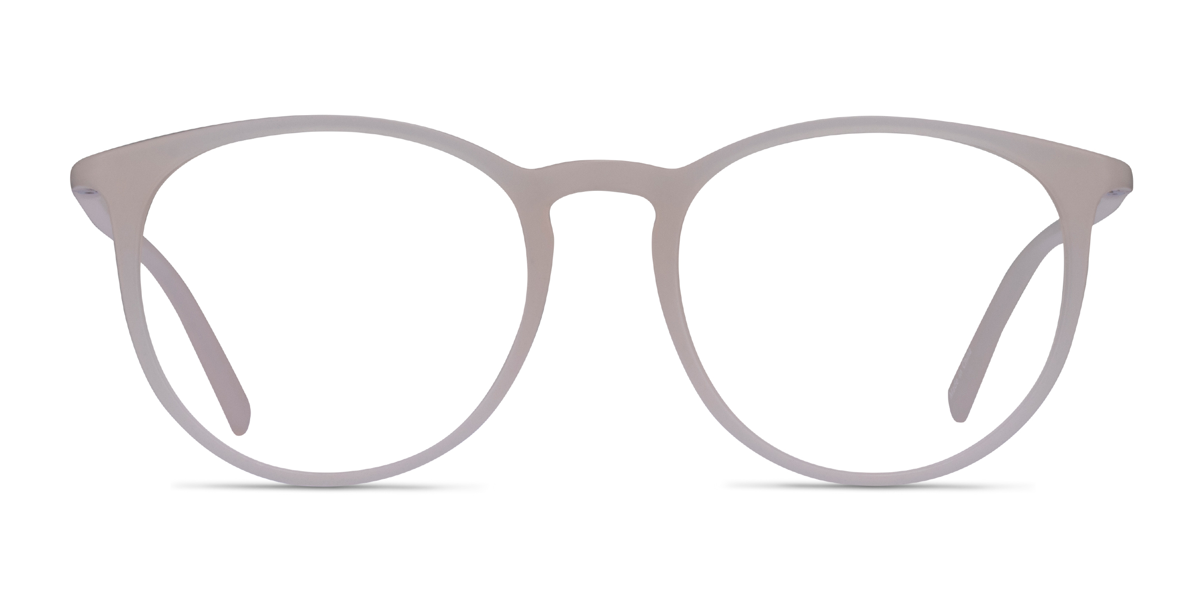 Dialogue Round Matte Clear Full Rim Eyeglasses | Eyebuydirect