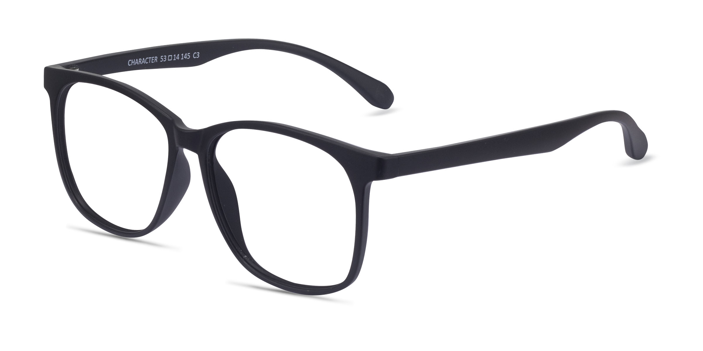 Character Square Matte Black Full Rim Eyeglasses Eyebuydirect Canada