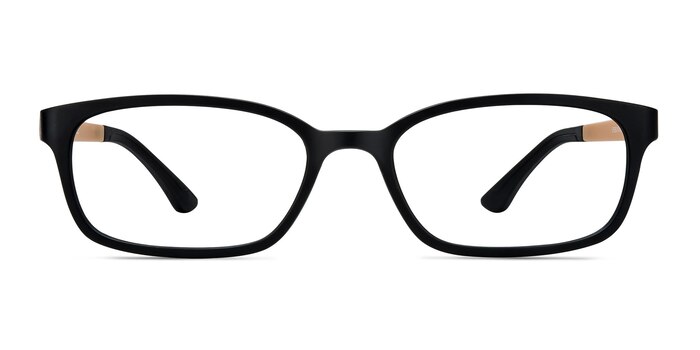 Clover Black & Apricot Plastic Eyeglass Frames from EyeBuyDirect