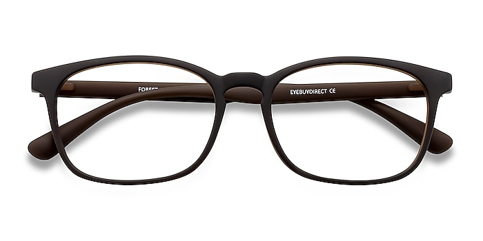 Matte Brown Forest -  Plastic Eyeglasses