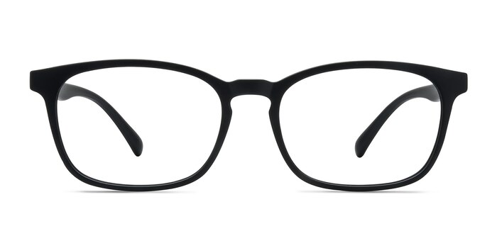 Forest Matte Black Plastic Eyeglass Frames from EyeBuyDirect