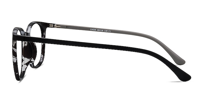 Cheer Swirled Gray Plastic Eyeglass Frames from EyeBuyDirect