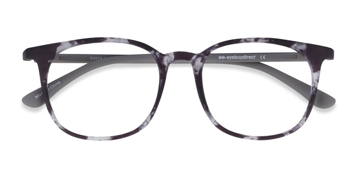 Swirled Gray Cheer -  Plastic Eyeglasses
