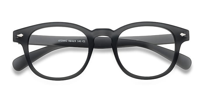 Matte Gray Atomic -  Vintage Plastic Eyeglasses