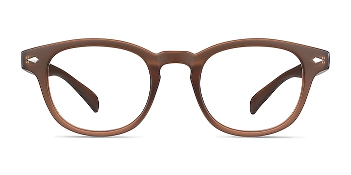 Atomic Matte Brown Plastic Eyeglass Frames from EyeBuyDirect