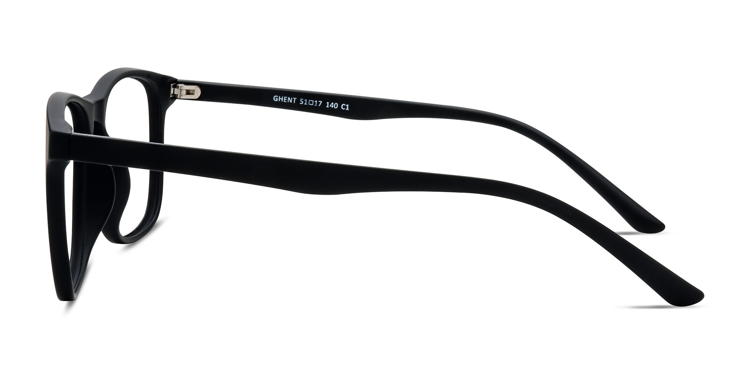 Ghent Square Matte Black Full Rim Eyeglasses | Eyebuydirect