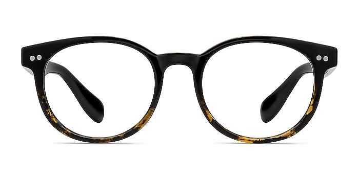 Achiever Brown Floral Plastic Eyeglass Frames from EyeBuyDirect