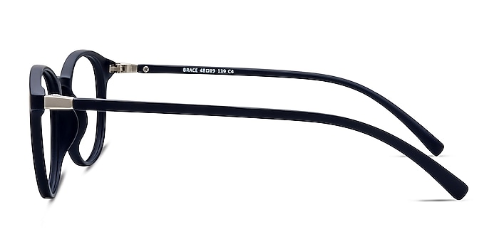 Brace Matte Navy Plastique Montures de lunettes de vue d'EyeBuyDirect