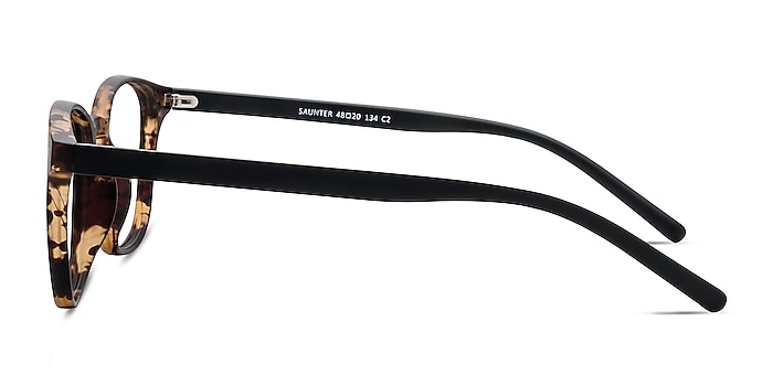 Saunter Swirled Amber Plastique Montures de lunettes de vue d'EyeBuyDirect
