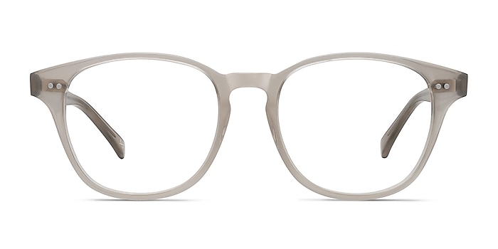 Lucid Clear Gray Acetate Eyeglass Frames from EyeBuyDirect