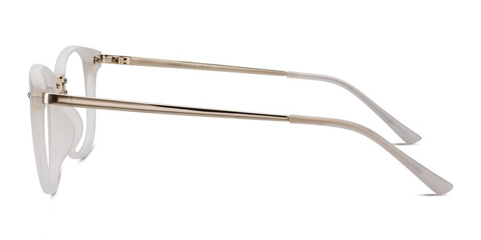 Cosmo Blanche Plastic-metal Montures de lunettes de vue d'EyeBuyDirect