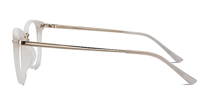 Cosmo Blanc Plastic-metal Montures de lunettes de vue d'EyeBuyDirect