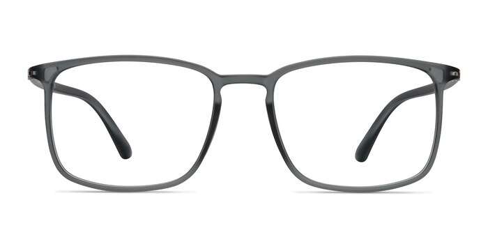 Structure Clear Gray Plastic Eyeglass Frames from EyeBuyDirect