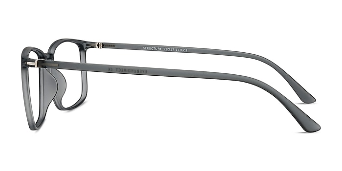 Structure Clear Gray Plastique Montures de lunettes de vue d'EyeBuyDirect