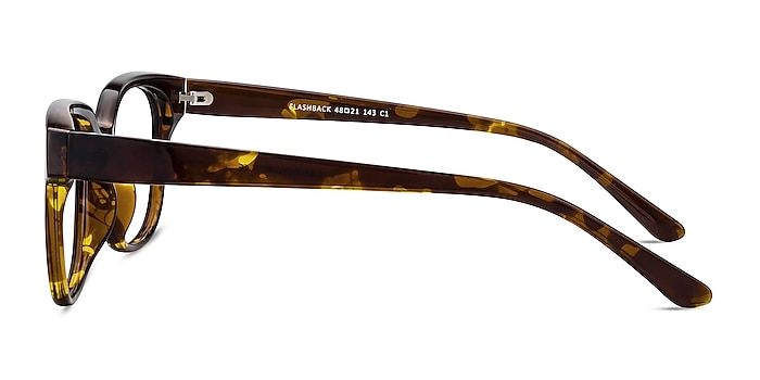Flashback Honey Tortoise Plastique Montures de lunettes de vue d'EyeBuyDirect