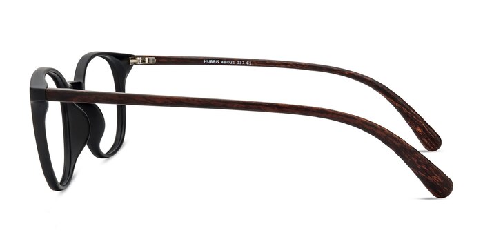 Hubris Matte Black Plastic Eyeglass Frames from EyeBuyDirect