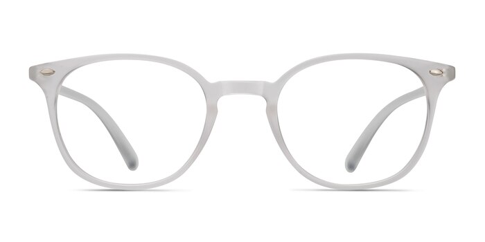 Hubris Matte Clear Plastic Eyeglass Frames from EyeBuyDirect