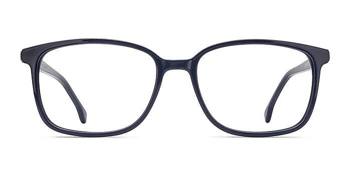 Vale Dark Navy Acetate Eyeglass Frames from EyeBuyDirect