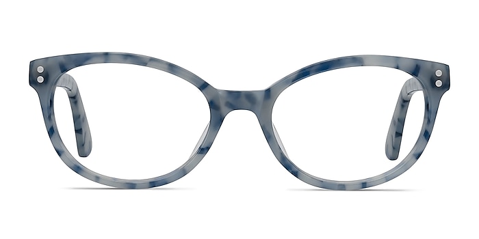 Valentina Blue Floral Acetate Eyeglass Frames from EyeBuyDirect