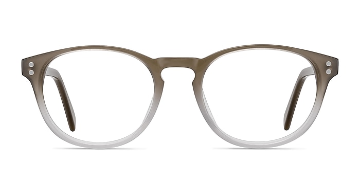 Split Brown Acetate Eyeglass Frames from EyeBuyDirect