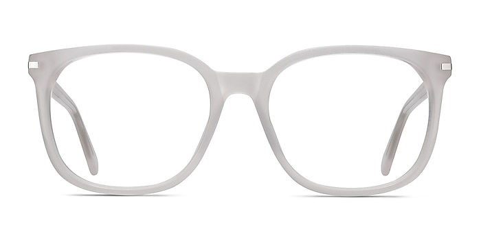 Absolutely White Acetate Eyeglass Frames from EyeBuyDirect