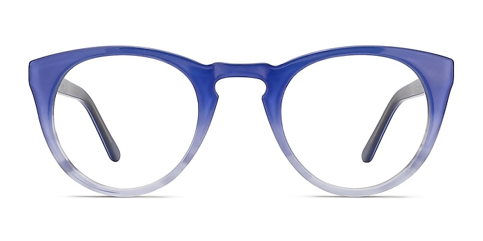 Lynx Blue Acetate Eyeglass Frames from EyeBuyDirect
