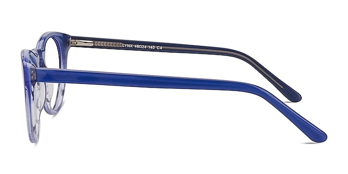 Lynx Bleu Acétate Montures de lunettes de vue d'EyeBuyDirect