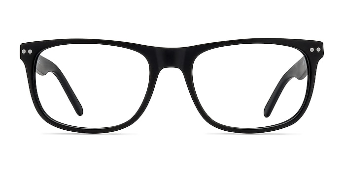 Koi Matte Black Acétate Montures de lunettes de vue d'EyeBuyDirect