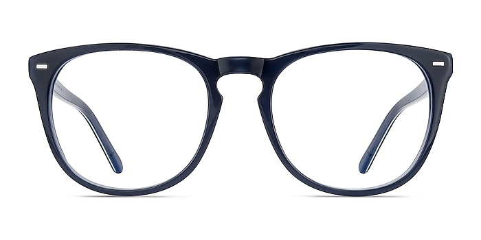 Divina Bleu marine  Acétate Montures de lunettes de vue d'EyeBuyDirect