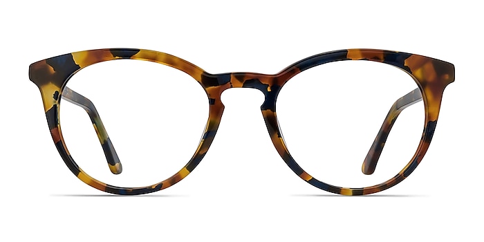 Griffin Amber & Navy Acetate Eyeglass Frames from EyeBuyDirect